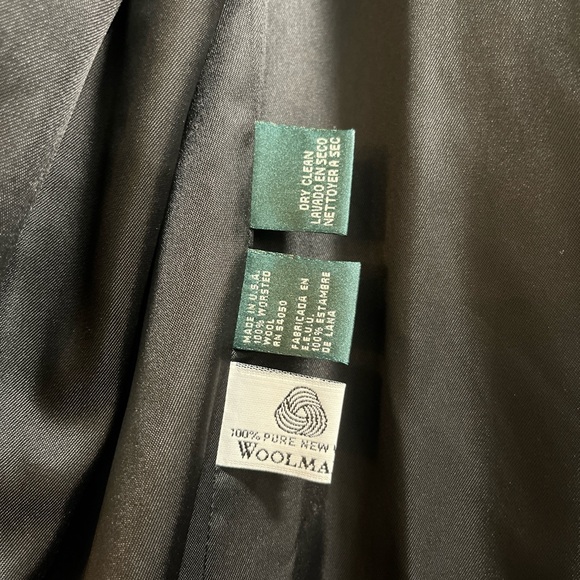 Lauren Ralph Lauren Crested Long Blazer Women 18W Black Wool US Made 3 Buttons - Picture 5 of 7